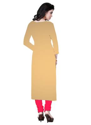cream printed banarasi cotton unstitched salwar with dupatta 2