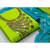 Women's Parrot Green & Sky Blue Chanderi Embroidered Unstitch Dress Material With Dupatta