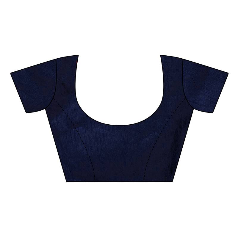 Orange Embroidered Chanderi Saree With Blouse