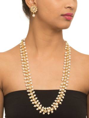Pearl Kundan Necklace Set 1