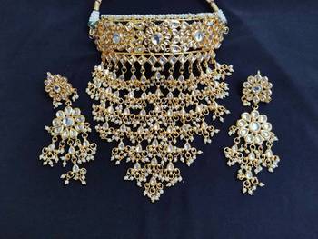 Kundan Choker Bridal Necklace Set 1
