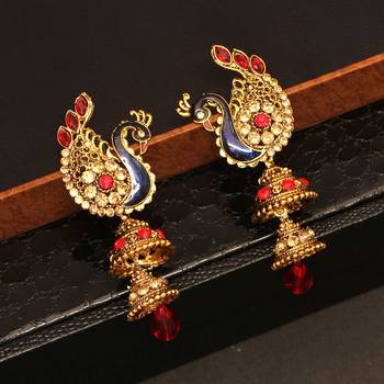 Red jhumkas 1