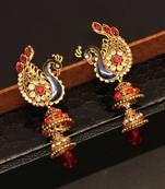 Red jhumkas