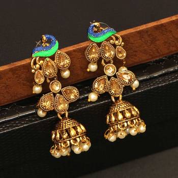 Green jhumkas 1