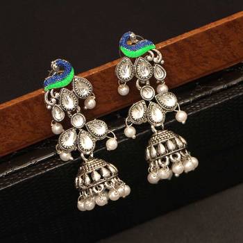 Green jhumkas 1