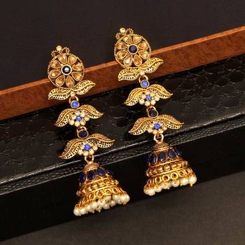 Blue jhumkas 1