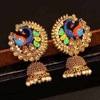 Multicolor jhumkas 1