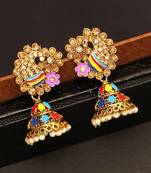 Purple jhumkas