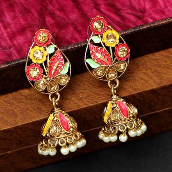 Maroon jhumkas 1