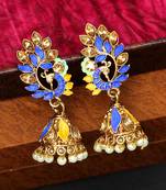 Blue jhumkas