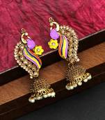 Purple jhumkas