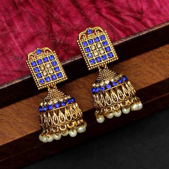Blue jhumkas 1