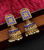 Blue jhumkas