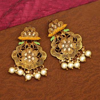 Gold danglers-drops 1