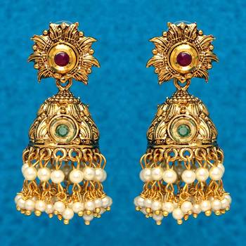 Maroon jhumkas 1