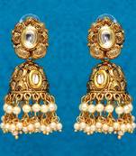White Jhumkas