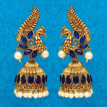 Blue jhumkas 1
