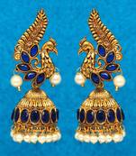Blue jhumkas