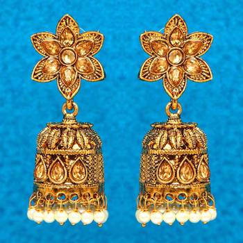 Gold jhumkas 1