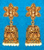 Gold jhumkas