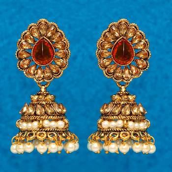Orange jhumkas 1