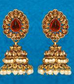 Orange jhumkas