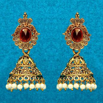 Orange jhumkas 1