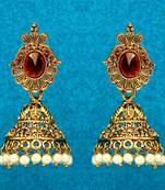 Orange jhumkas