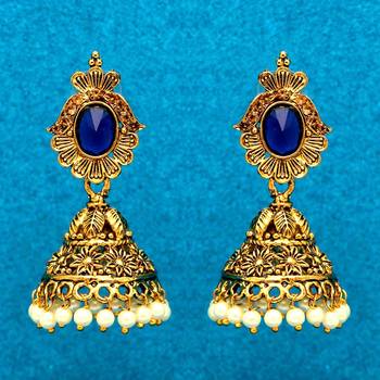 Blue jhumkas 1