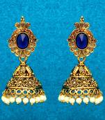 Blue jhumkas