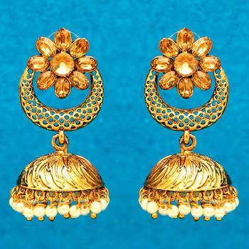 Gold jhumkas 1