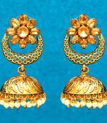Gold jhumkas