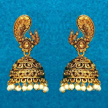 Gold jhumkas 1
