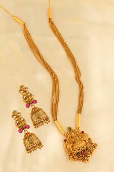 Gold necklaces