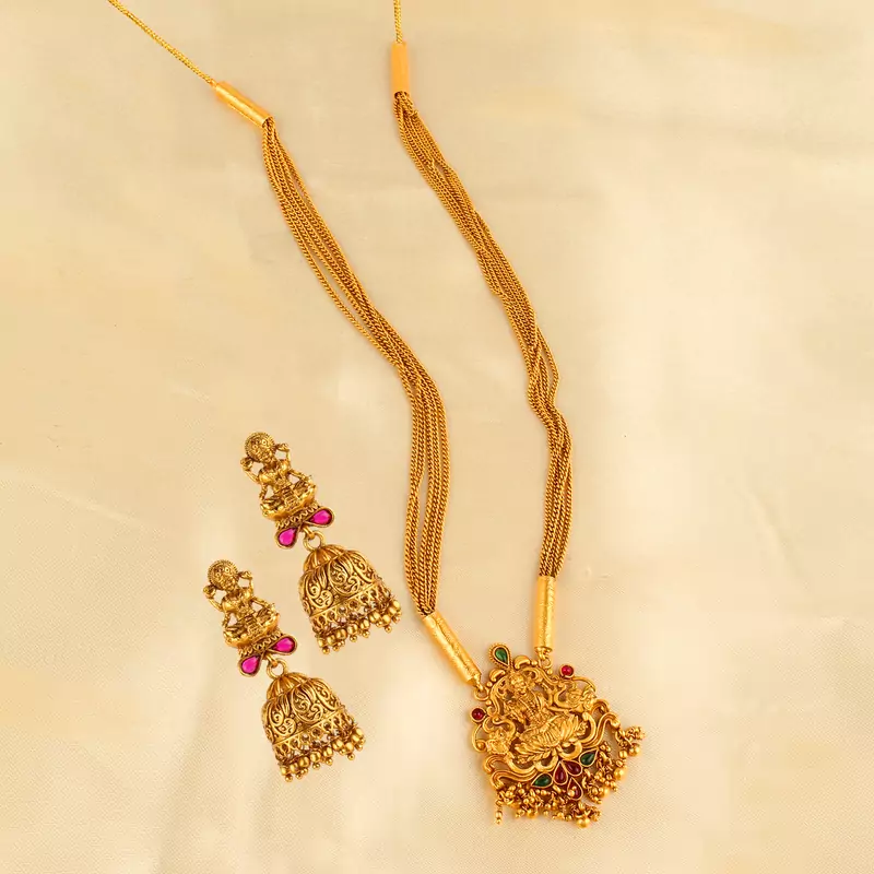 Gold necklaces