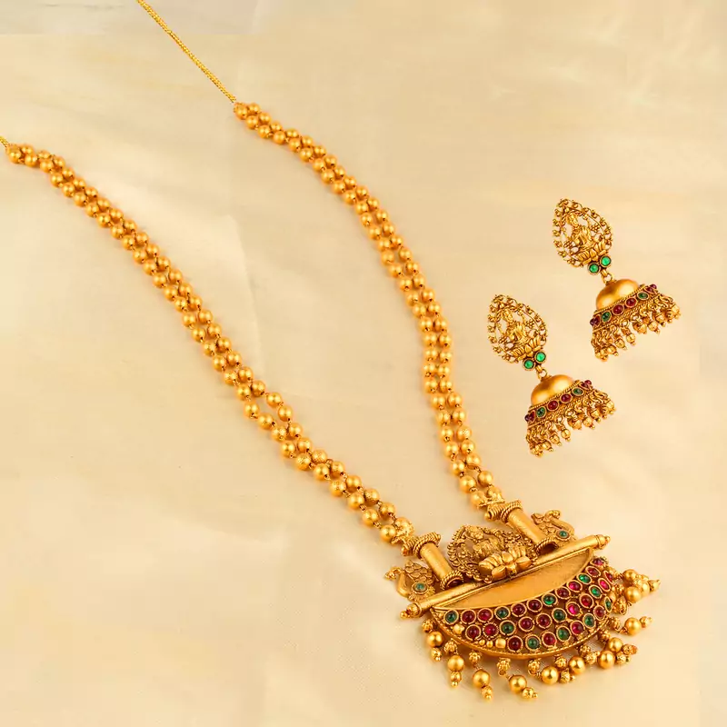 Gold necklaces