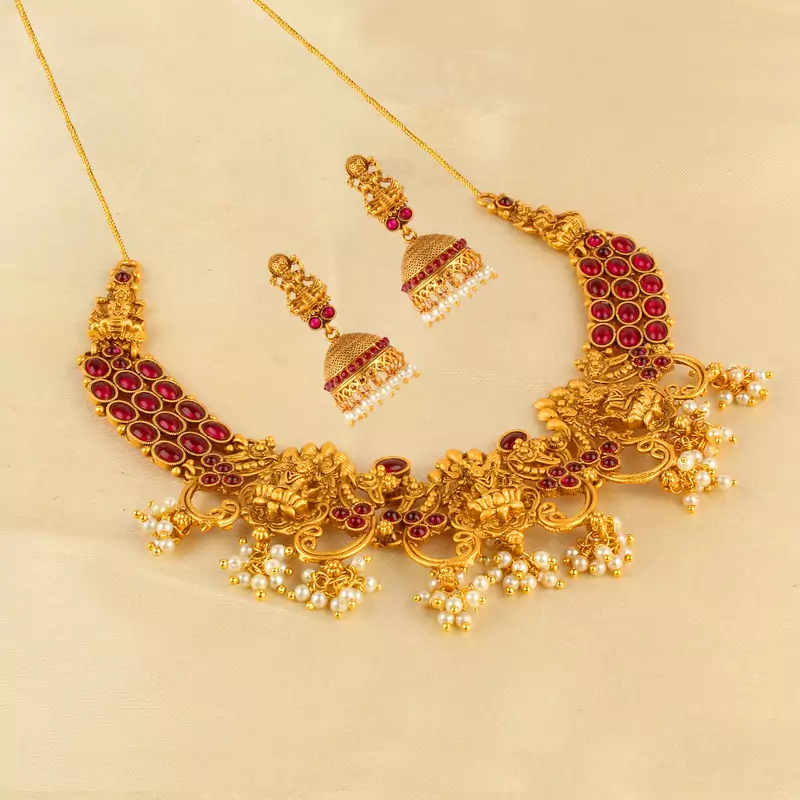 Red necklaces