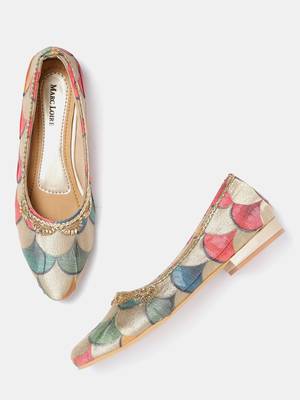 Women's Ethnic Golden Ballerinas 2