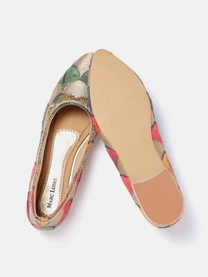 Women's Ethnic Golden Ballerinas 4