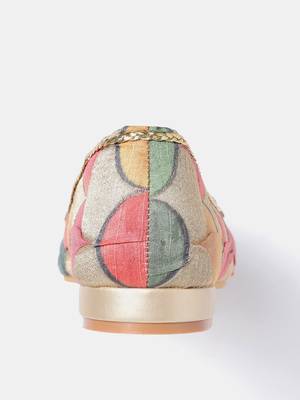 Women's Ethnic Golden Ballerinas 5