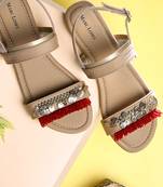 Women's Ethnic Golden Flats