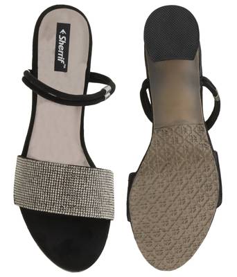 Sherrif Shoes Block Heel Sandals 4