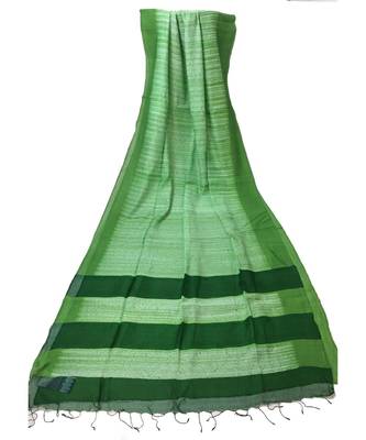Green Bengal Cot  Silk Handloom Shibori saree with blouse 1