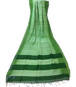 Green Bengal Cot  Silk Handloom Shibori saree with blouse