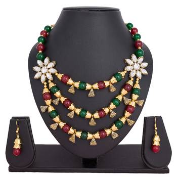 Multicolor emerald  necklaces 1