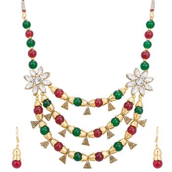 Multicolor emerald  necklaces 2