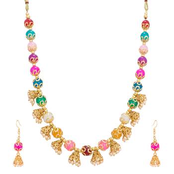 Multicolor emerald  necklaces 2