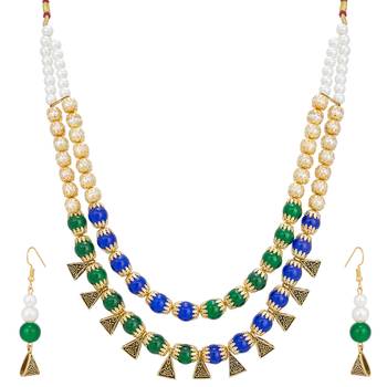 Multicolor emerald  necklaces 2