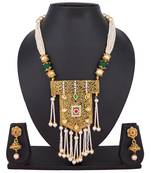 Gold emerald  necklaces