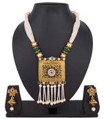 Gold emerald  necklaces